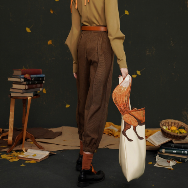 【２color】リブヘムセンタープレスパンツ AU-468