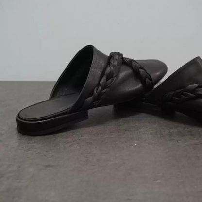 クロスバンドフラットミュール X-018