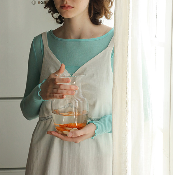 【2color】レイヤード風スリムTシャツ　Z00442