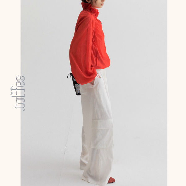 【5color】フルジップアップハイネックシアージャケット《Z00953》