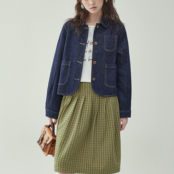 パッチポケットデニムジャケット　《Z00770》