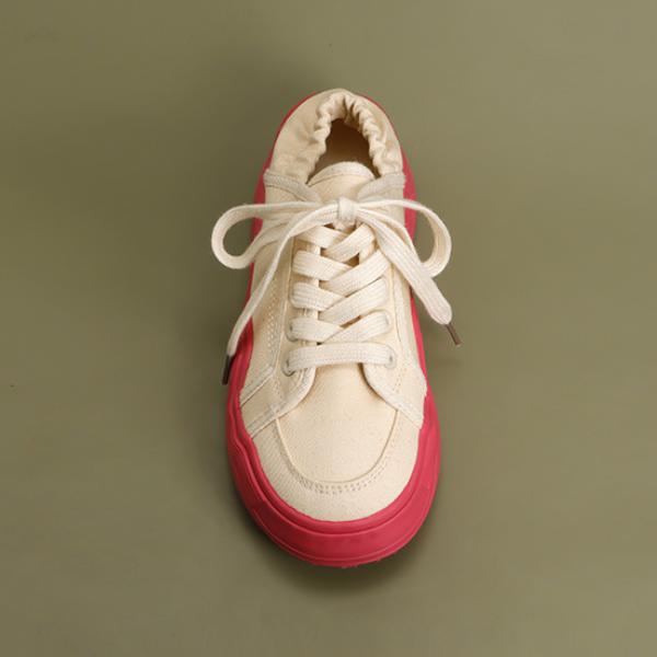 バイカラースリッポンキャンバスシューズ X-253