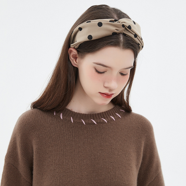 水玉柄カジュアルヘッドバンド Z00174