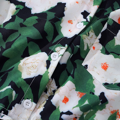 フローラルクロップドシャツ《Z00912》