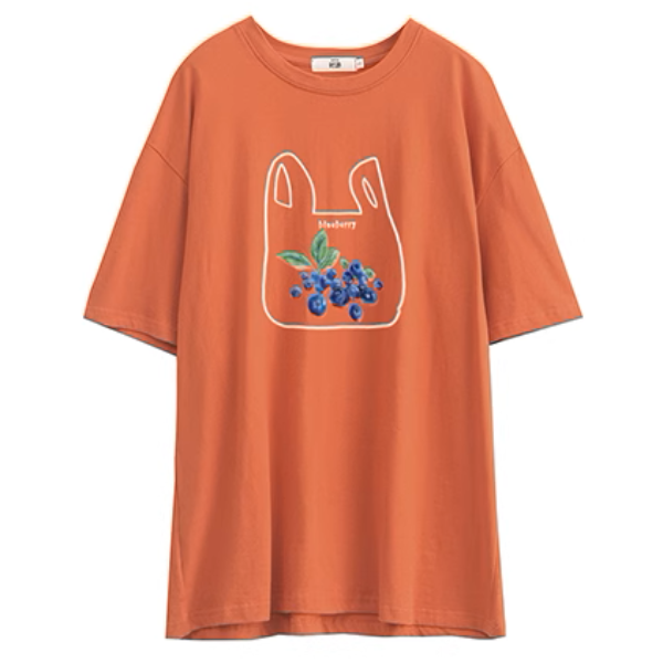 【5color】オーバーサイズロングプリントTシャツ《Z00991》