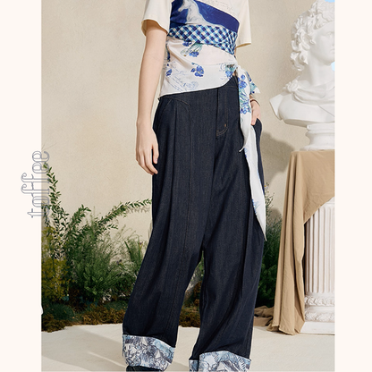 星降る夜の宴のストレートジーンズ《Z01058》