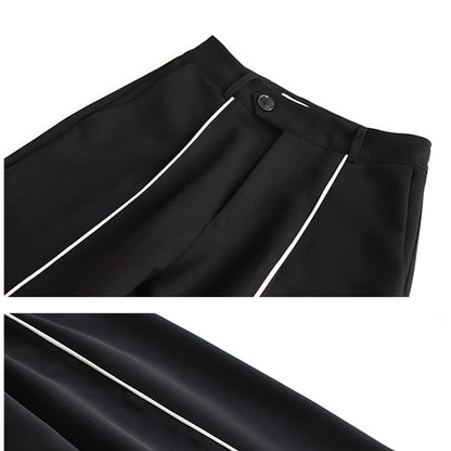 ホワイトステッチワイドパンツ pa0012