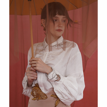 アジアテイストレトロシャツ AU-458