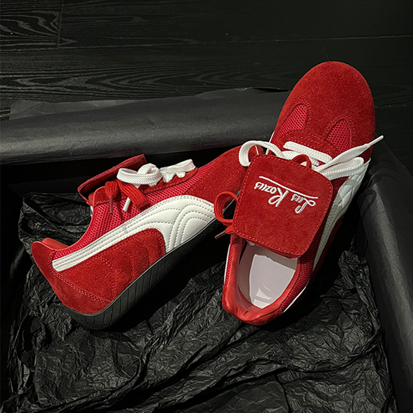 【3color】【2pattern】レースアッププラットフォームシューズ　Z00482