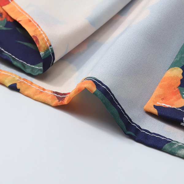 ヴィンテージ風花柄シャツ《Z00911》