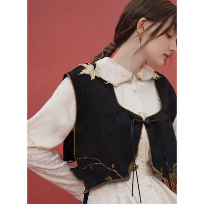 リーフモチーフベスト w-032