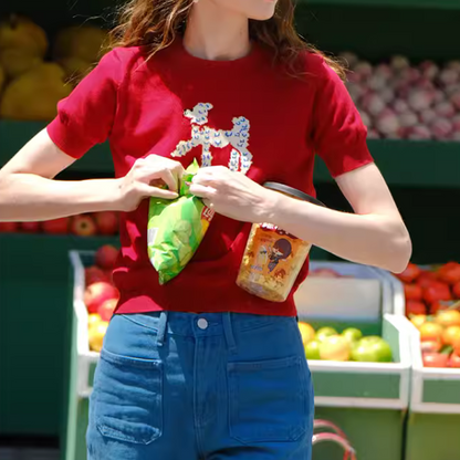 再販決定！【2color】プードル柄パフスリーブニットX1-008