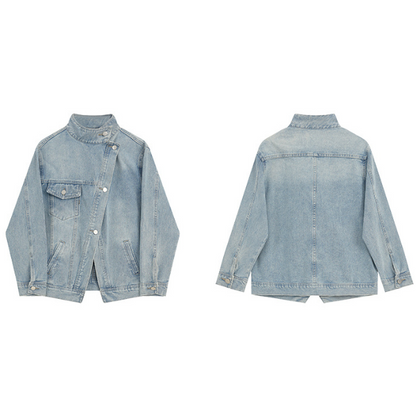 フロントイレギュラーデニムジャケット X-227