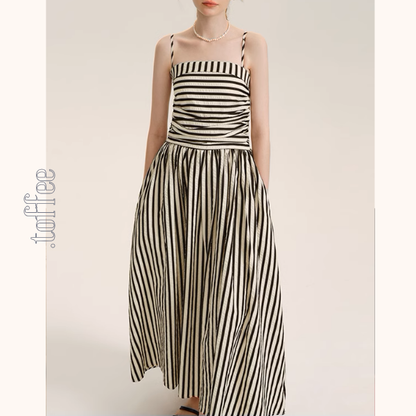 【2pattsrn】ウエストマークAラインマキシワンピース《Z00960》