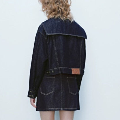 セーラーカラーデニムジャケット Z00278