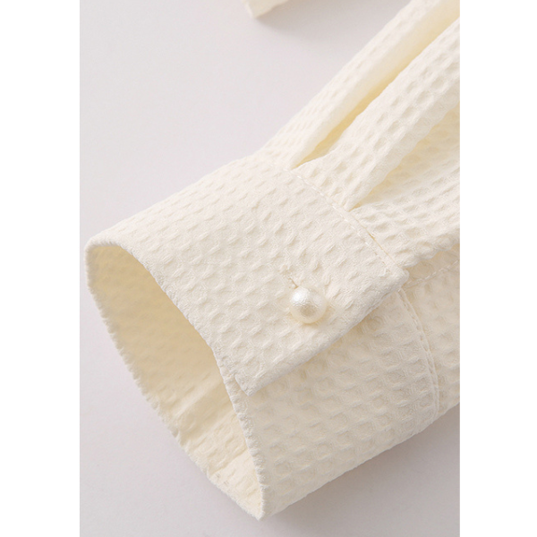 フレンチスタイルワッフルシャツ X-006