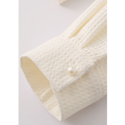 フレンチスタイルワッフルシャツ X-006