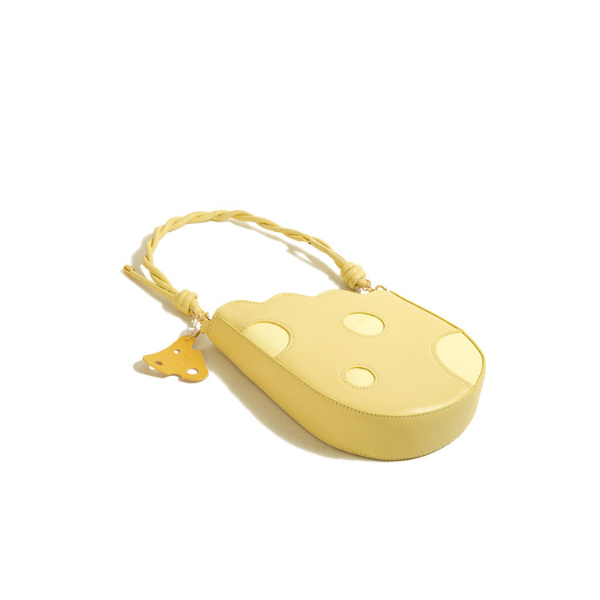 【4color】チーズデザインのショルダーバッグ X-280