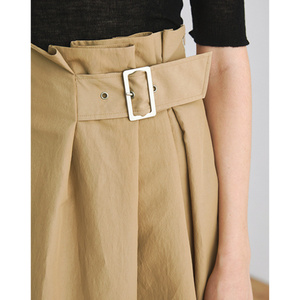 【2color】アシンメトリーベルテッドスカート X-122