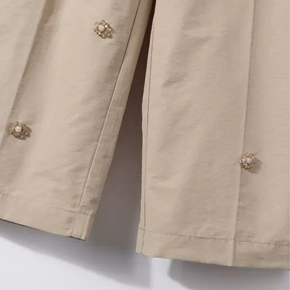 カジュアルビーズデコレーションパンツ　AU-095