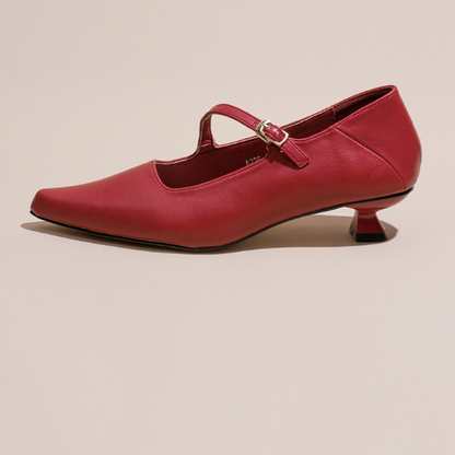 【４color】ポインテッドトゥバンドパンプス w-045