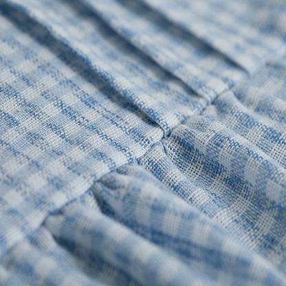 【2color】ギンガムチェックシャツワンピース　Z00584