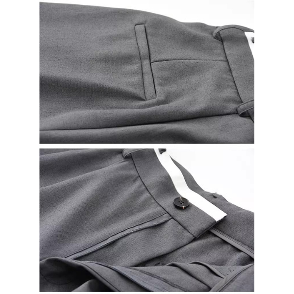 【2color】タック入りシンプルスラックス X-379