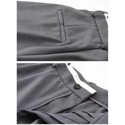 【2color】タック入りシンプルスラックス X-379