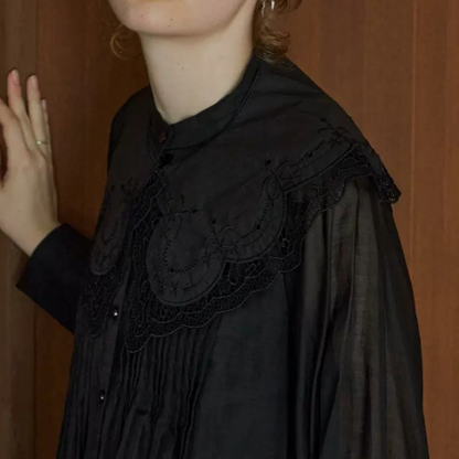 【３color】エレガントレースフェイクラペル AU-374