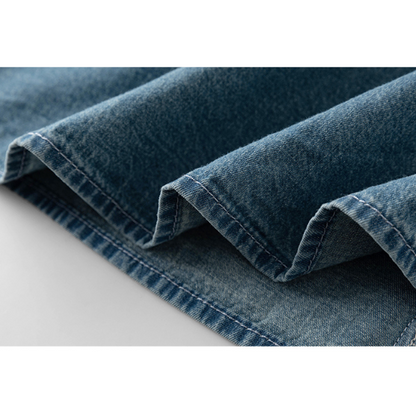 ラウンドネックデニムシャツ Z00097