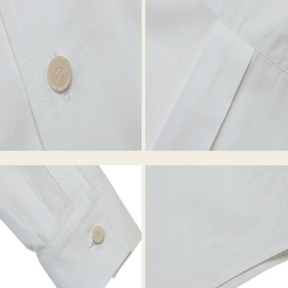 立体ローズ装飾ホワイトブラウス　《Z00766》