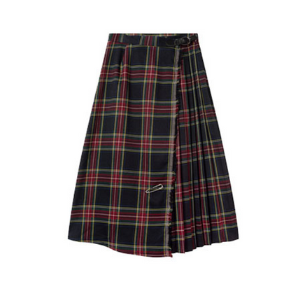 スコットランドチェックスカート　X-341