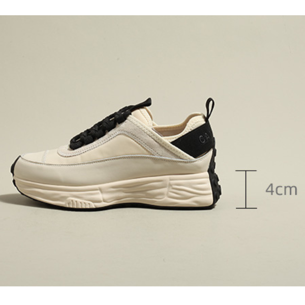 バイカラー厚底レースアップスニーカー Z00173