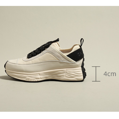 バイカラー厚底レースアップスニーカー Z00173