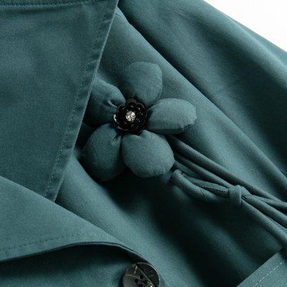 フラワーチャーム付きウインドブレーカージャケット X-541