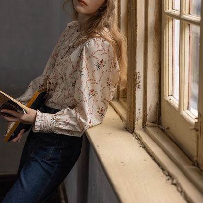 【2pattern】フリル＆プリーツディテールブラウス《Z00860》