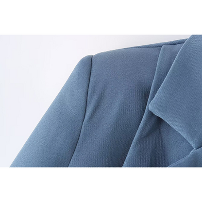 【2color】レイヤード風シングルブレストショートジャケット Z00156