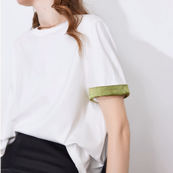 【3color】ボックスシルエットクルーネックTシャツ《Z00925》