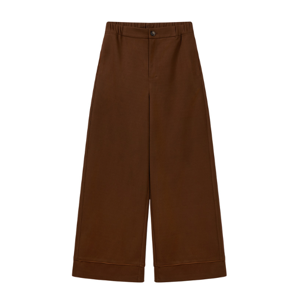 【2color】フレンチハイウエストワイドレッグパンツ Z00044