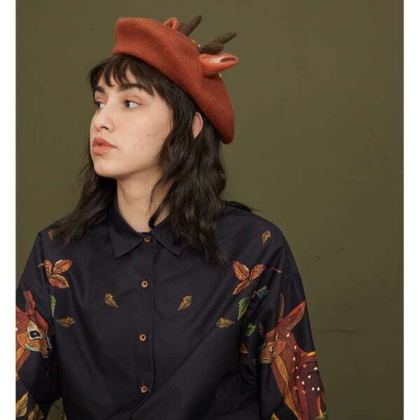 ナイトフォレストシャツブラウス C0074