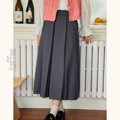 2タイププリーツミモレ丈スカート　Z00564