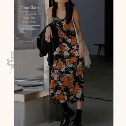 フローラルプリントキャミワンピース《Z00997》