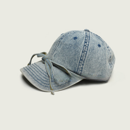 【2color】フロントリボンデニムキャップ Z00101