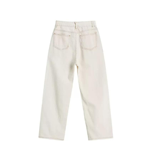 ハイウエストボタンフライデニム X-055