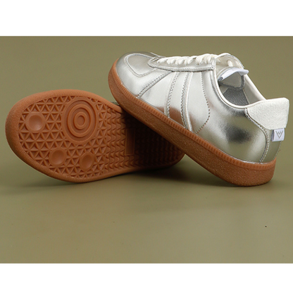 カジュアルシルバースニーカー X-254