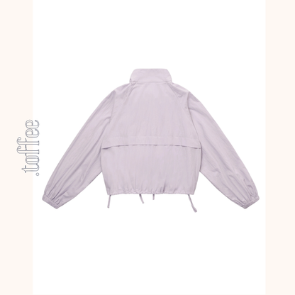 【2color】スタンドカラードロップショルダージャケット《Z00835》