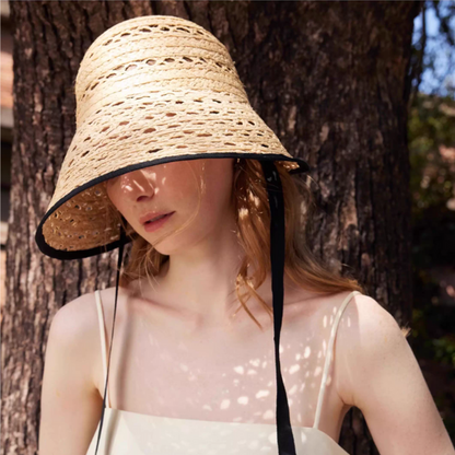 メッシュラフィアハット《Z01022》