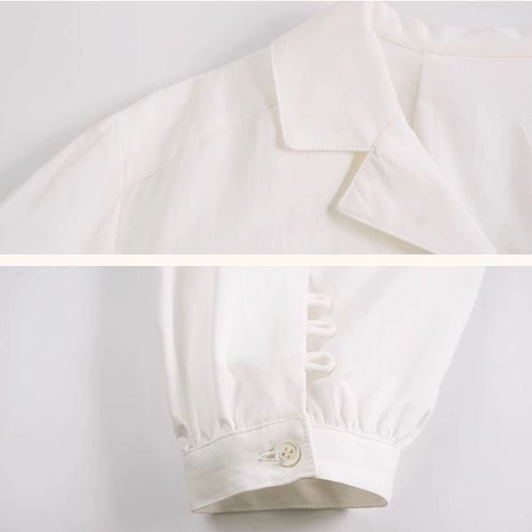 リボンドローストリングシャツワンピース《Z01010》