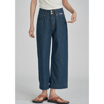 【2color】ウォッシュド ワイドレッグジーンズ Z00177