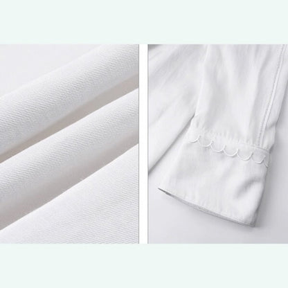 フェアリーレースを纏う：聖なるクラシックブラウス 《C0194》